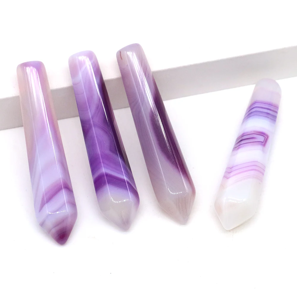 Natural Stone Hexagonal Point Wand 50x10mm Polished Crystal Obelisk Chakra Healing Stone Meditation Energy Stick Mini Home Decor