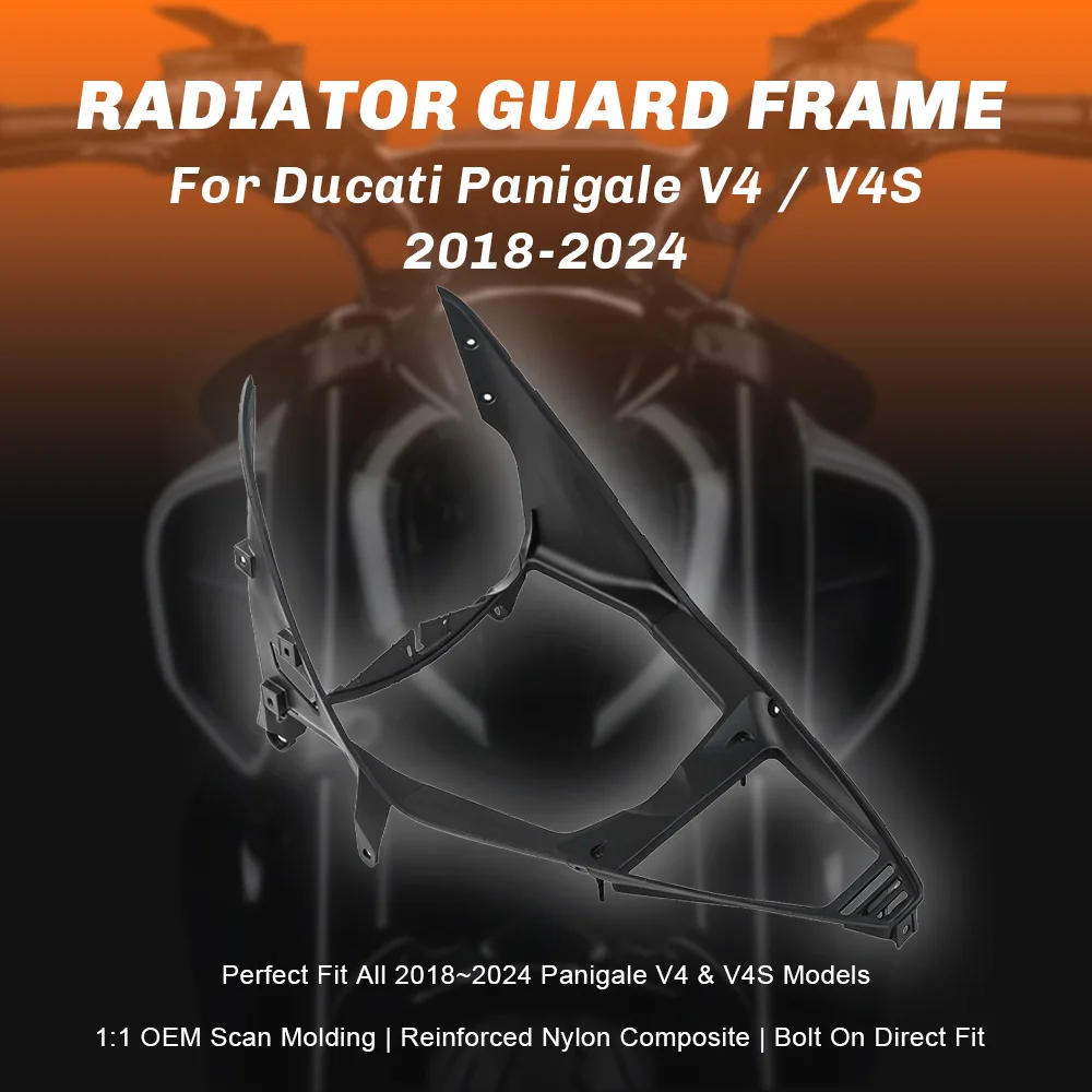 Motorcycle Radiator Inner Guard Panel Fairing Support Frame Side Cover Shell Fairing Parts For Ducati Panigale V4 V4S 2018-2024