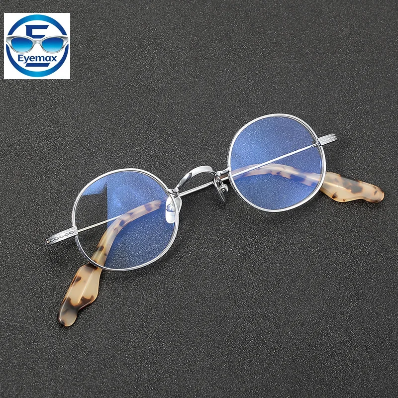 

Vintage Small Round Gold Eyeglasses Frame Ultra Light Titanium Optical Glasses Men Women Optical Reading Prescription Eyewear