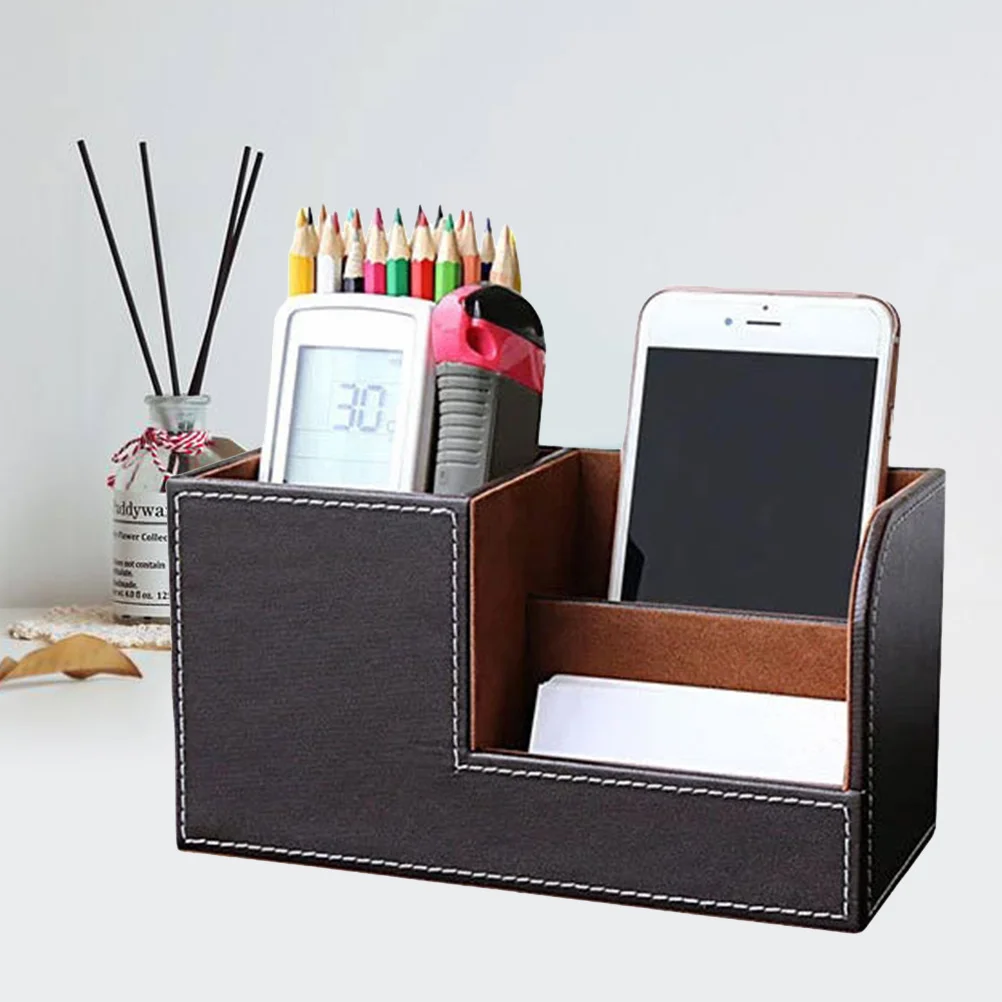 

Black Pen Holder Multifunctional Desktop Storage Organizer Practical Box for Office Home Stationery Pen Holder