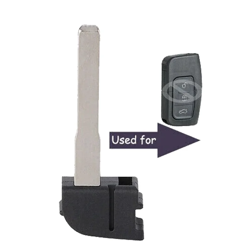 

KEYECU Smart Remote Key Fob Uncut Insert Emergency Blade for Ford C-Max Focus MK2 Kuga Mondeo Galaxy 3M5T15K601, Just Key Blade