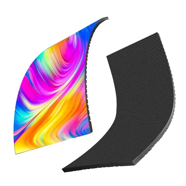 360 Curve HD P2.5 Led Soft Screen Indoor Outdoor Led Curved Soft Vertical Flexible Ads Display Screen