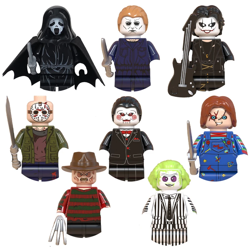 WM6075 All Saints' Day Building Blocks Hero Anime Bricks Dolls Mini Action Toy Figures Assemble Blocks Children Gifts