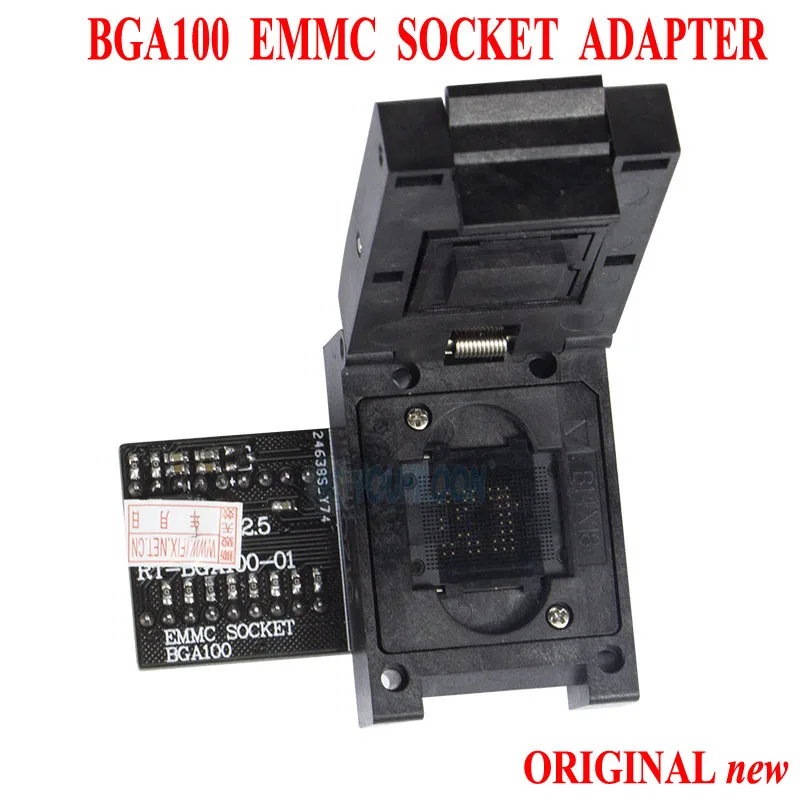 NEW Original RT-BGA100-01 EMMC BGA100 Socket Adapter For RT809H Universal Programmer