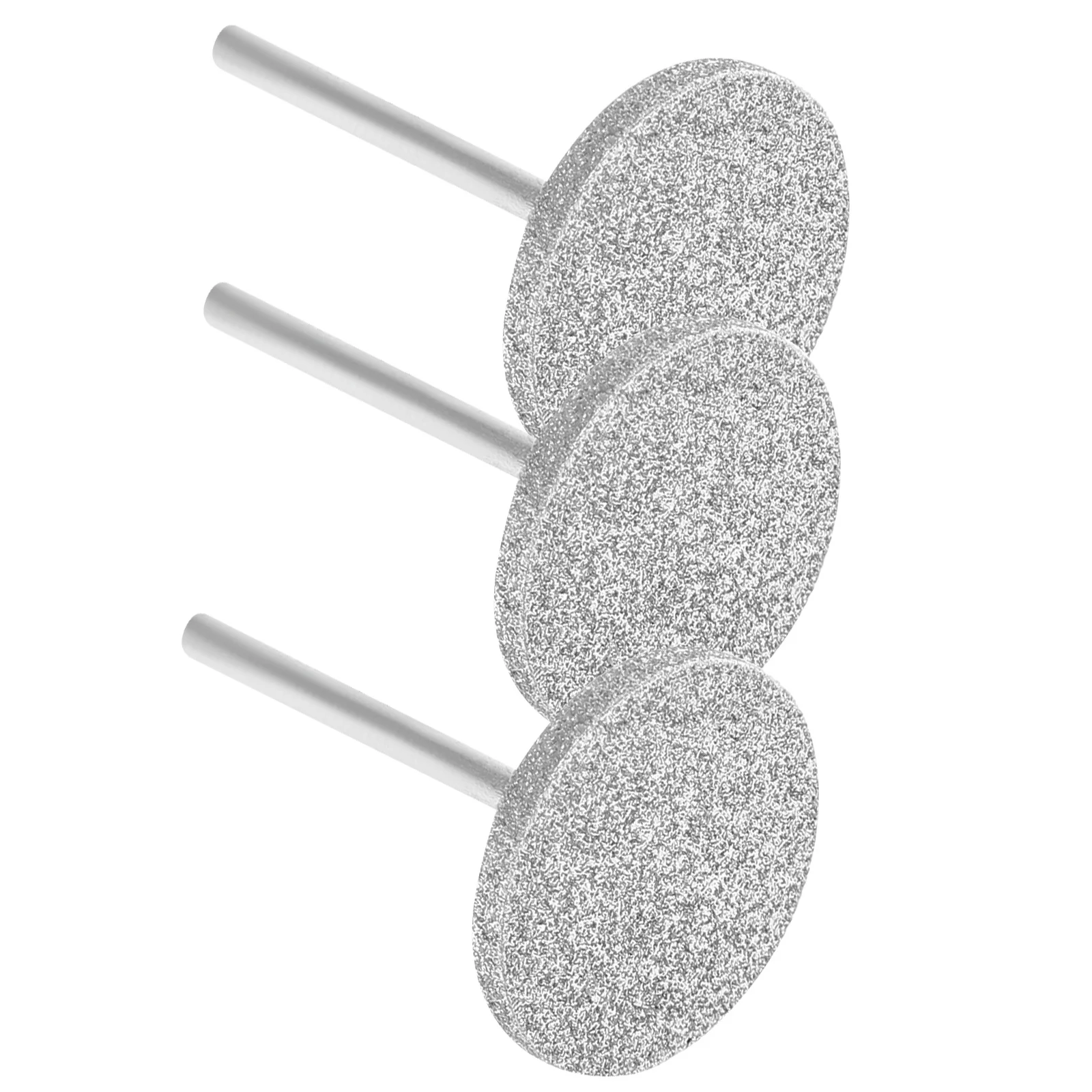 Brocas redondas para uñas, disco de lijado, disco de molienda de diamante plano, taladro eléctrico para uñas, herramienta de manicura y pedicura, uso en salón, 3 uds.