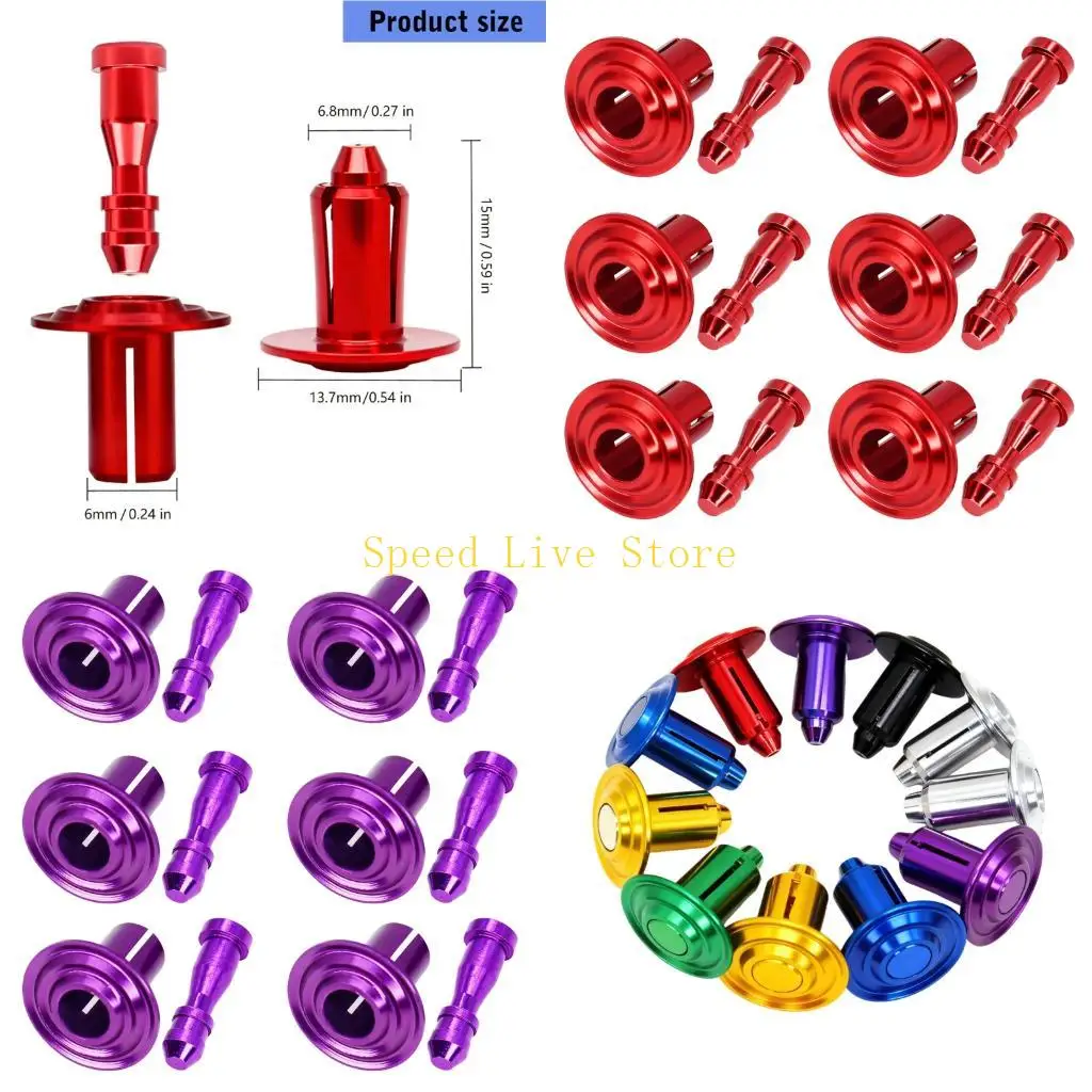 547C Decorative Rivet Screws For Motorcycle Frame Cover Trim Anodized Anti Rust