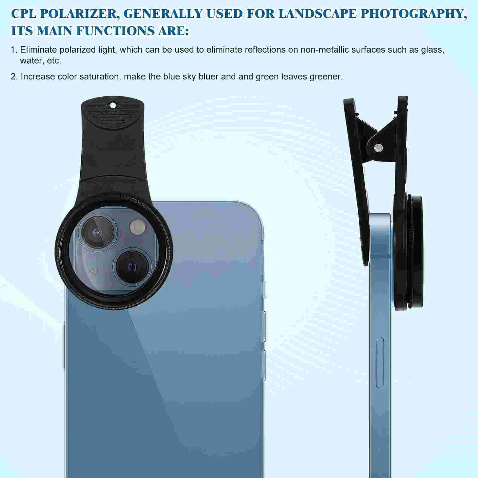 Filter Mobile Phone Lens CPL Camera Resin Fish Eye LensesPhone Circular Polarizer