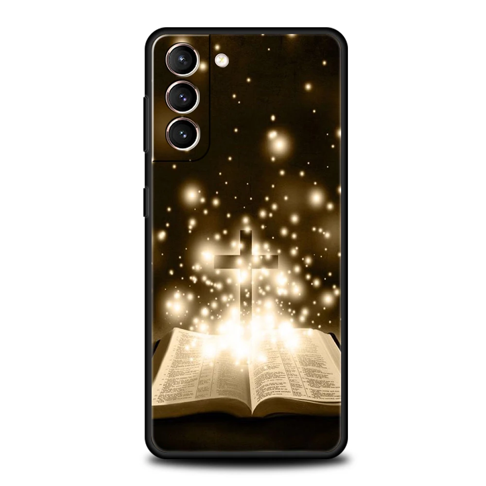 Faith Christian Religious Jesus Clear Case for Samsung Galaxy S24 S23 S22 S20 S21 FE Ultra S10 S10E S9 S8 Plus 5G Phone Cover