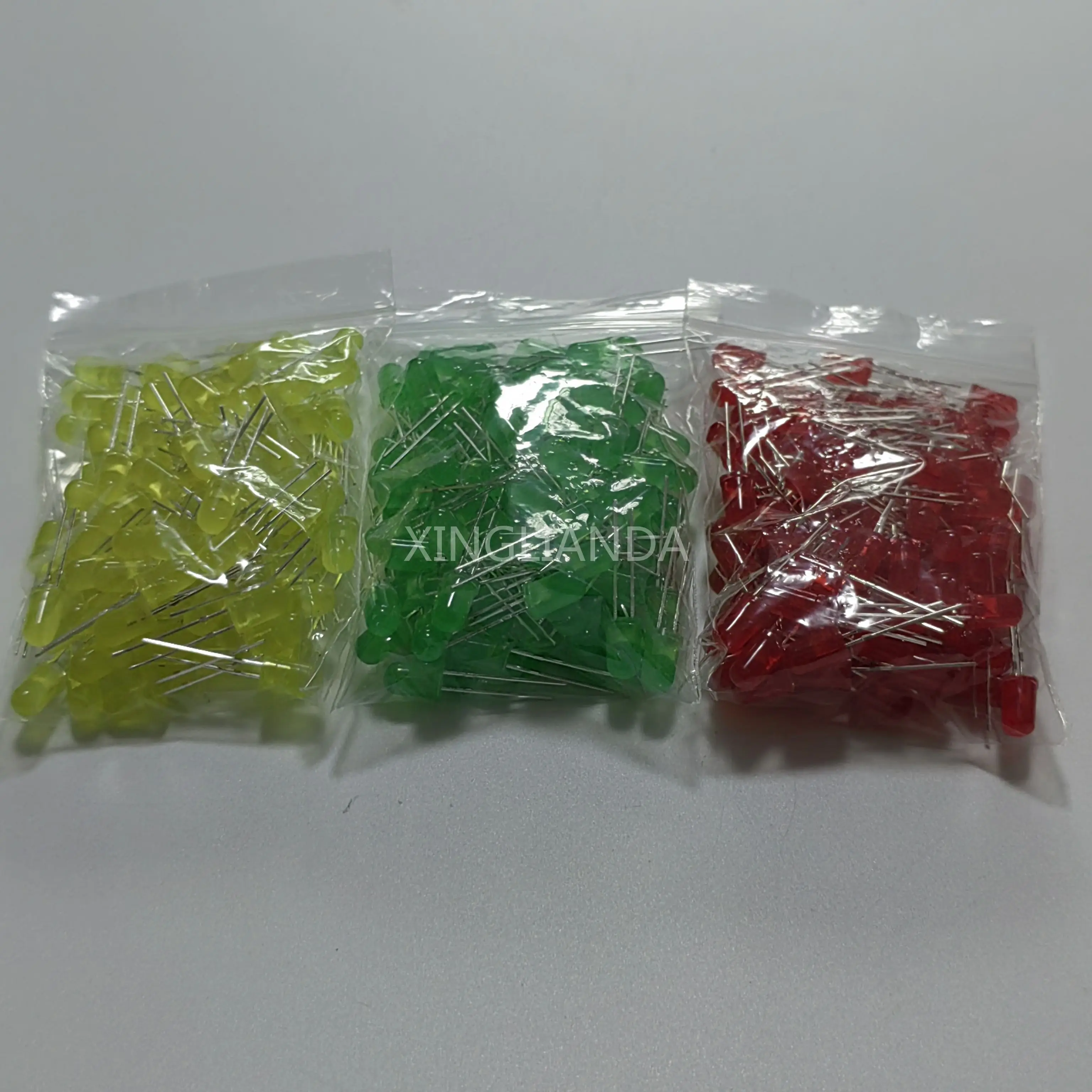 500Pcs/lot 5MM LED Diode Kit Mixed Color Red Green Yellow Blue White  5value*100pcs