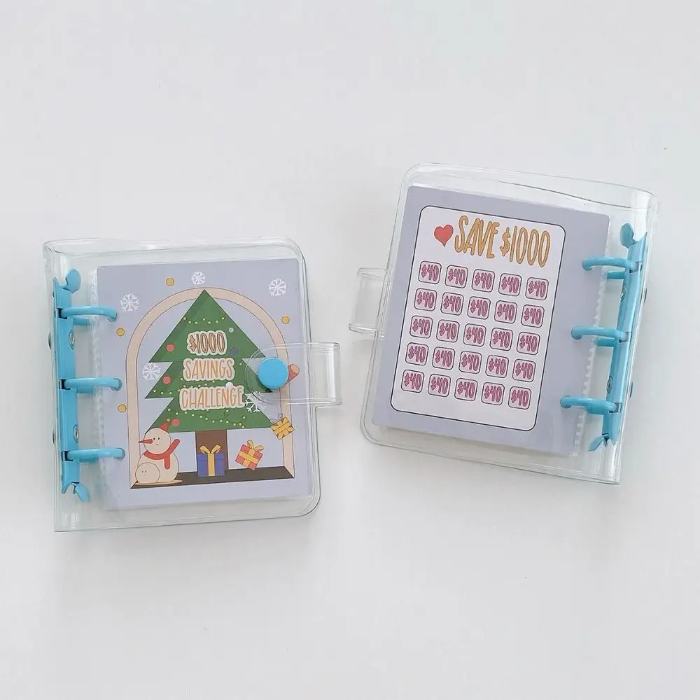 Creative Christmas Money Saving Binder Cash Envelopes Colorful Mini Christmas Budget Binder Durable $1000
