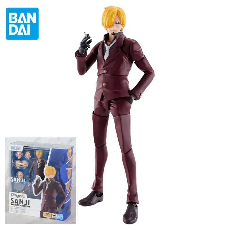 

BANDAI Original S.H.Figuarts One Piece Anime Figure Sanji Demon Wind Feet Ghost Island Crusade Action Figure Toys For Kids Gift