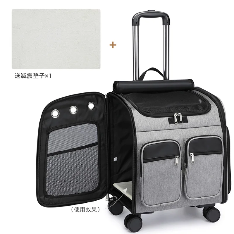 Portable cat bag, two cats, two cats, two cats, extra large dog bag, trolley luggage