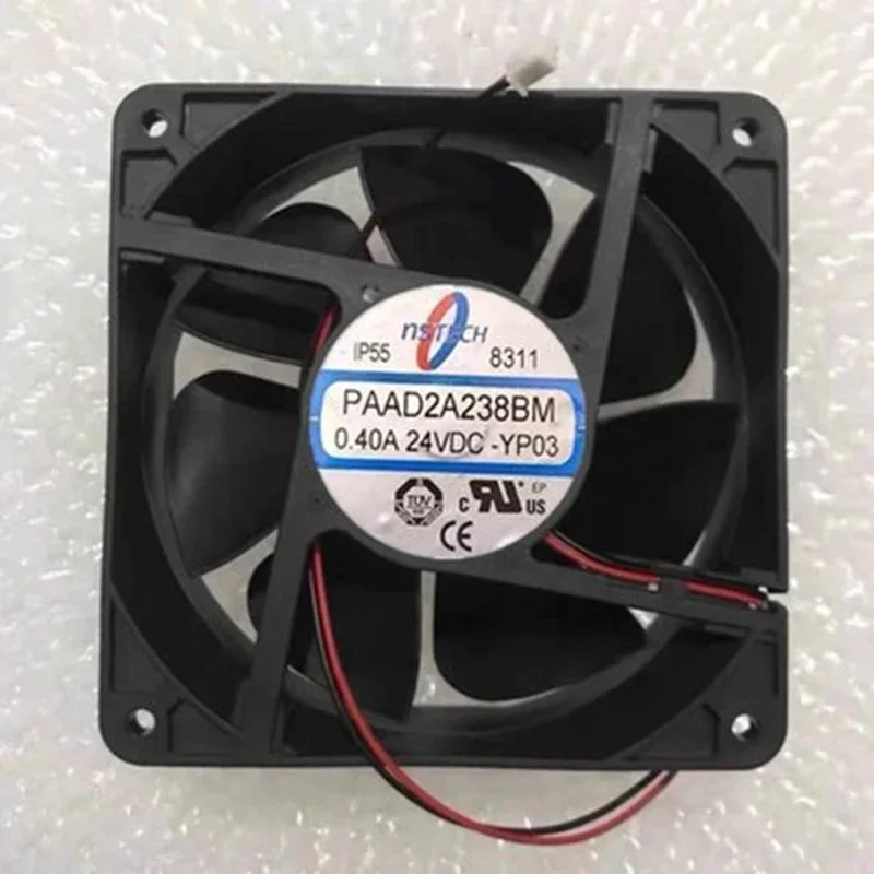 

T&T PAAD2A238BM YP03 DC 24 В 0,40 А 120x120x38 мм 2-проводной охлаждающий вентилятор для сервера