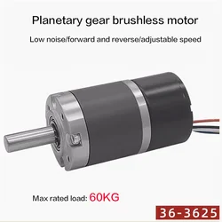 36mm 3625 60KG DC brushless Planetary Reducer BLDC Motor speed regulation, forward and reverse 12V24V 11-2162rpm small motor