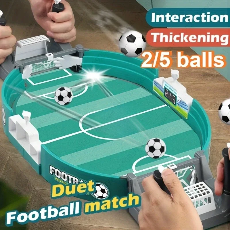 Brinquedo de jogo de mesa de futebol com 2 bolas - brinquedos educativos para crianças com presente de 2 bolas
