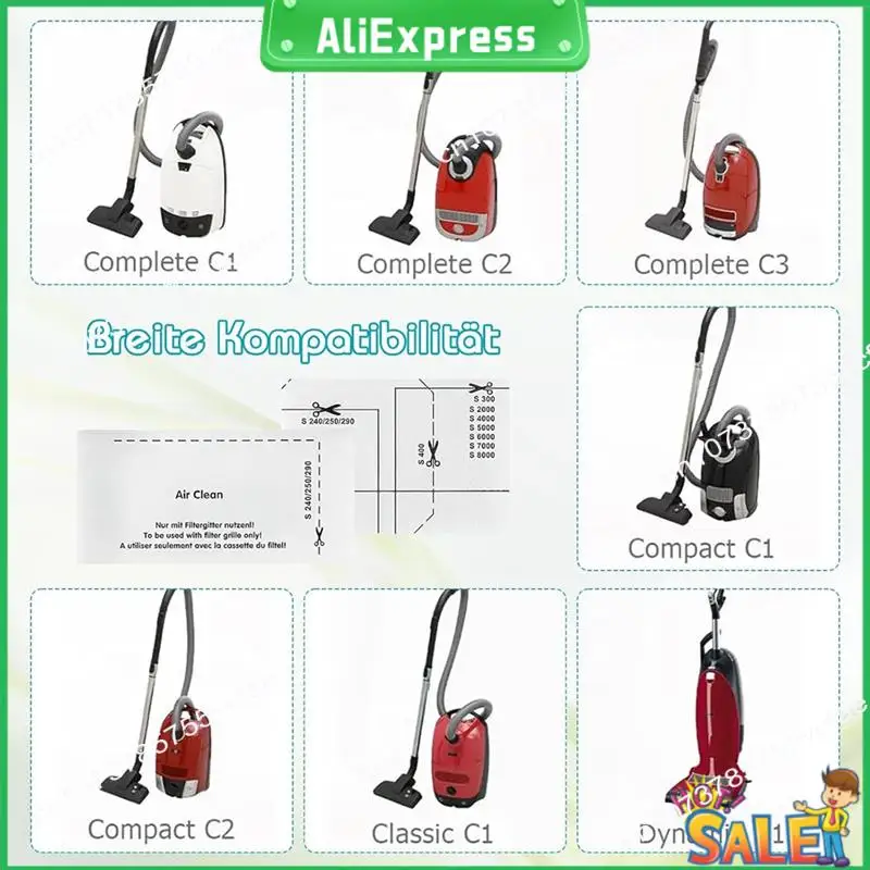A04R Motor Protection Filters Vacuum Cleaner Filter Set For  Complete C1/2/3 Accessories Parts