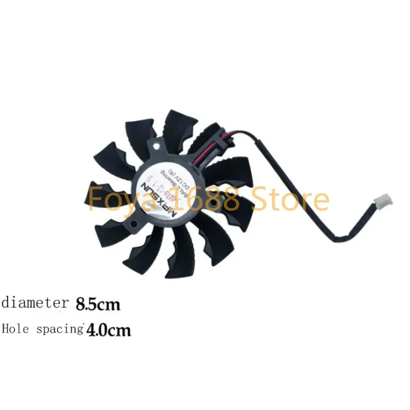 For MAXSUN/Mingxuan GT1030 1050ti 1650 RX550 Graphics Card Fan Silent Fan