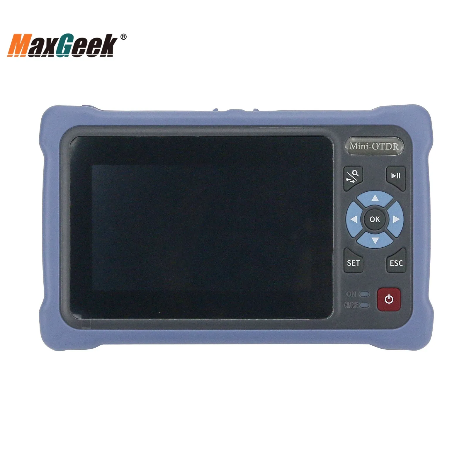 Maxgeek OTDR-4000D Mini-OTDR 100KM Optical Time Domain Reflectometer 1310NM/1550NM 26DB/24DB w/ Touch Screen