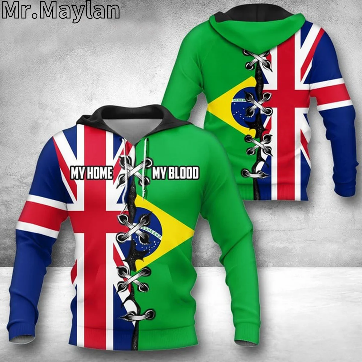 PERSONALIZED BRAZIL FLAG 3D Printed Jacket Men/women Hoodie Unisex Casual Streetwear Sweatshirts Pullover Sudadera Hombre JK077