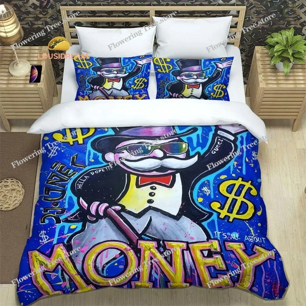 

Rich Uncle Pennybags Sheets Quilt Covers Bedding Dormitory Sheets Bedding Set Soft Warm Bedding Set