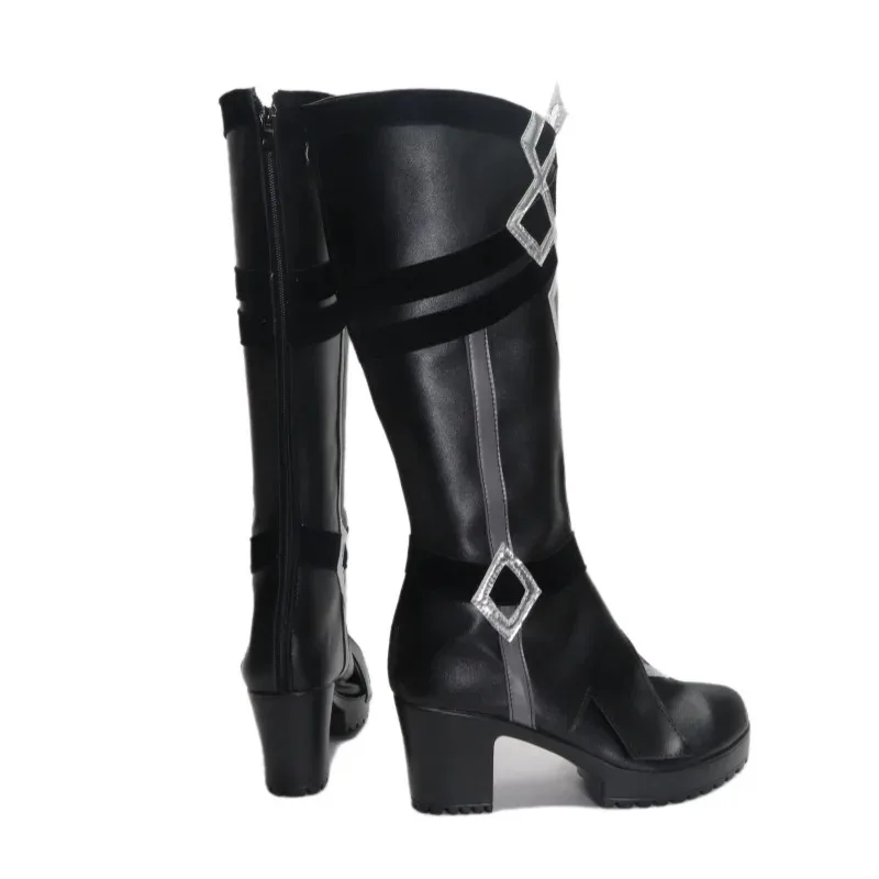 

qa156Genshin Impact Il Capitano Cosplay The Captain Shoes Thrain Sentinel Knight Boots For Women Men Outfit Props