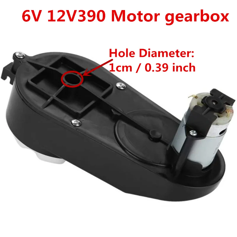 6V12V ไฟฟ้ามอเตอร์เกียร์กล่องเกียร์สำหรับเด็ก Ride-On Car ของเล่นจักรยานอุปกรณ์เสริมมอเตอร์ RS390