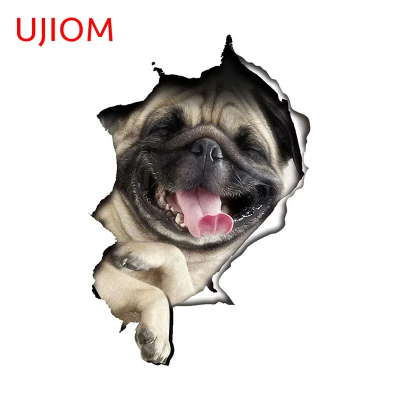 UJIOM Funny Dog Animals Wall Sticker Waterproof Vinyl Decal Creative Cute Suitcase Accessories Nice House Wardrobe Stickers