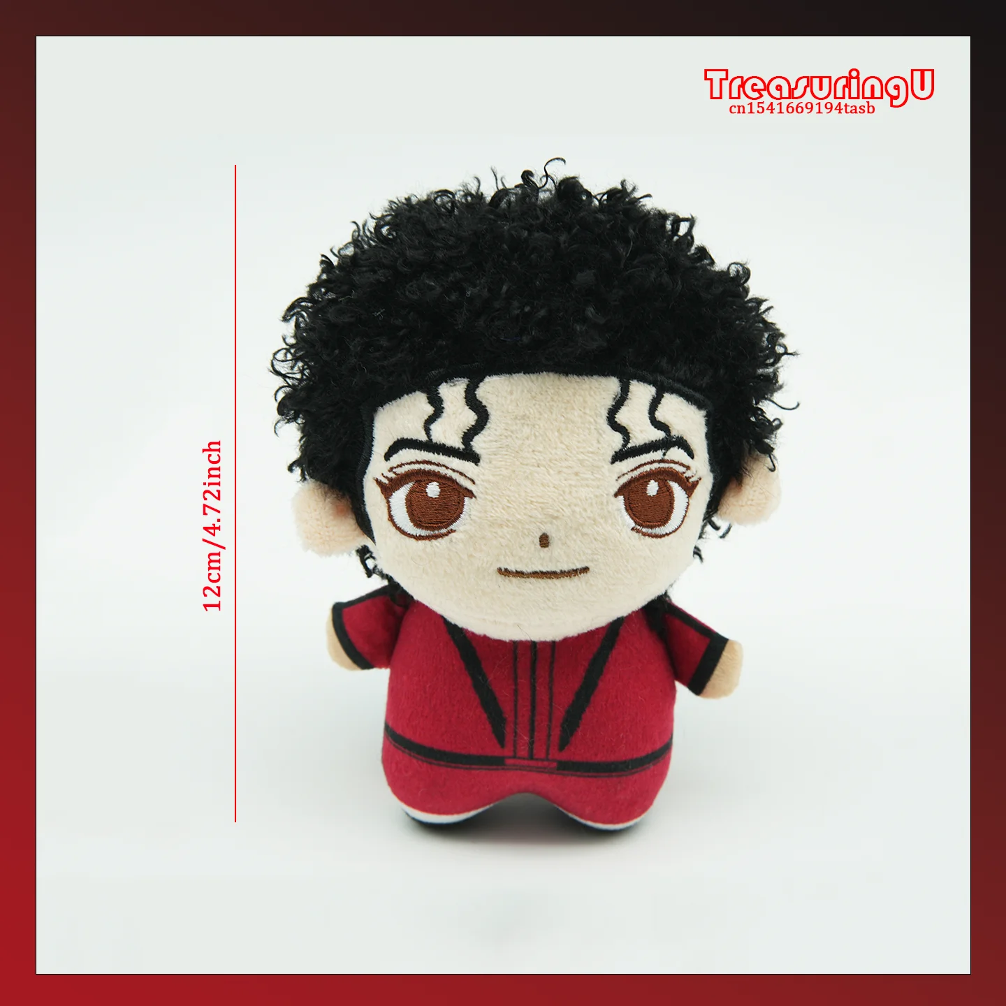 TreasuringU Cartoon Michael Jackson Plüschpuppe Coole Jackson Stofftiere Star Plüschfigur Fans Geburtstagsgeschenke
