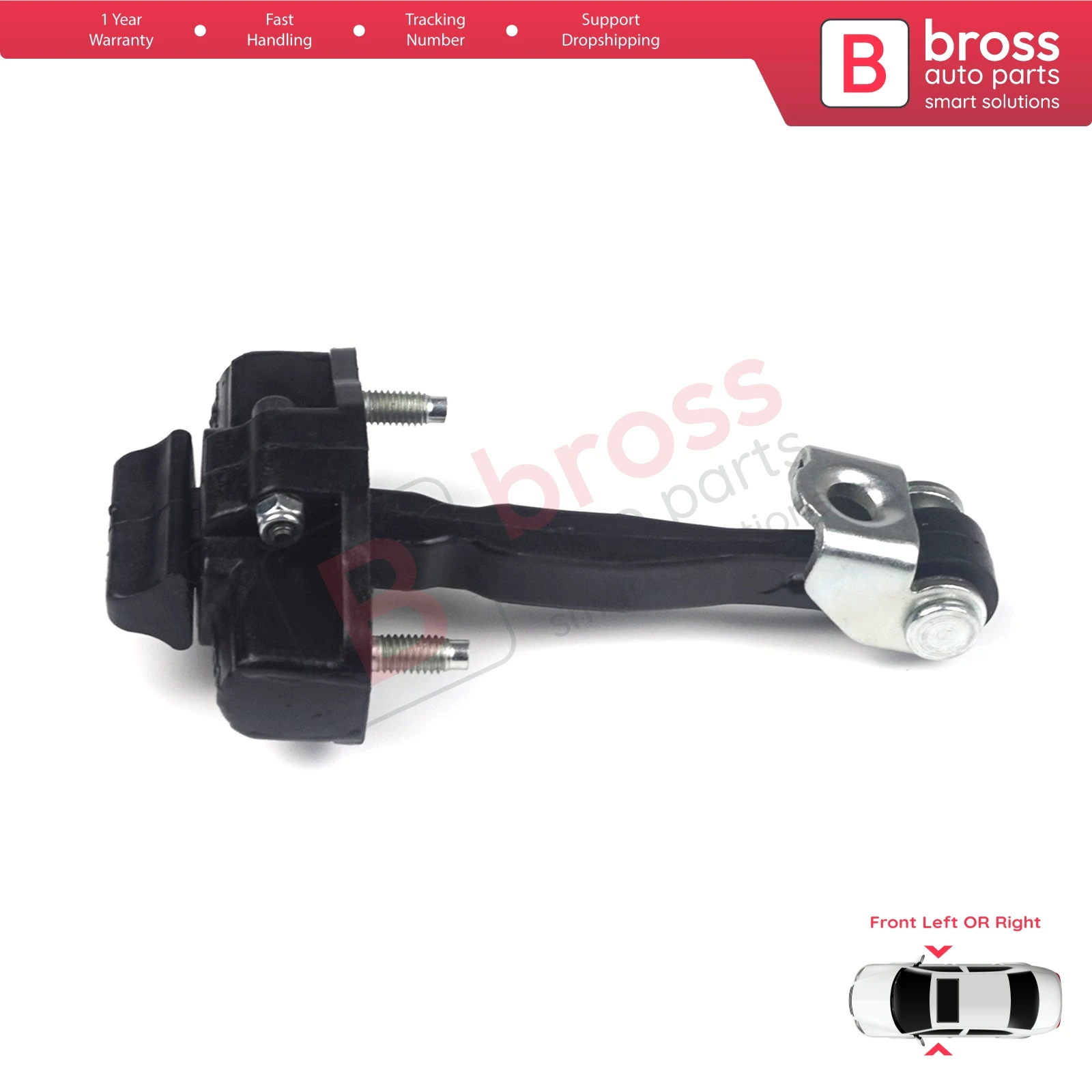 Bross Auto Parts BDP820 Front Left OR Right Door Hinge Stop Check Strap Limiter for Fiat Tipo 356 357 Egea 2015-On 51983934