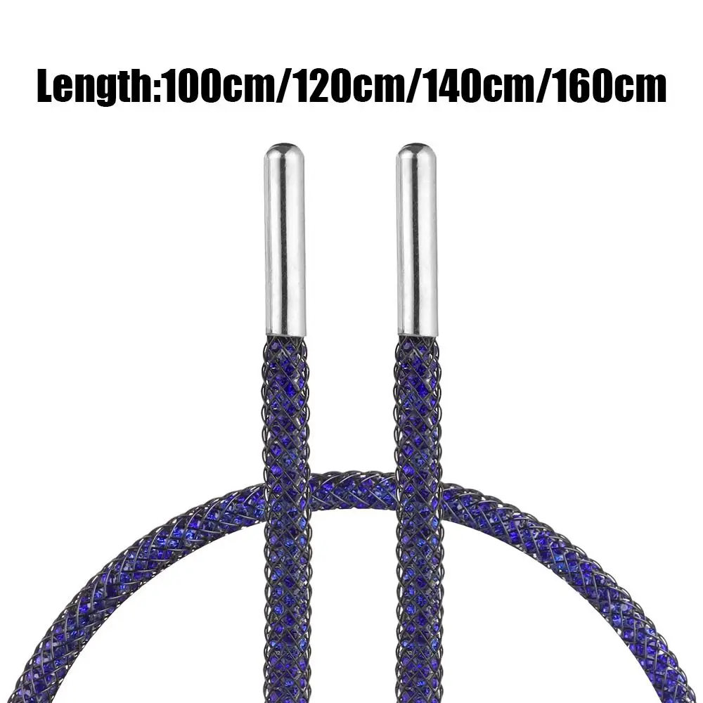 1PC Fashion With Wrap Net Drawstring Accessories Bright Strings Diamond Shoe Laces Rhinestone ShoeLaces Sneakers Laces