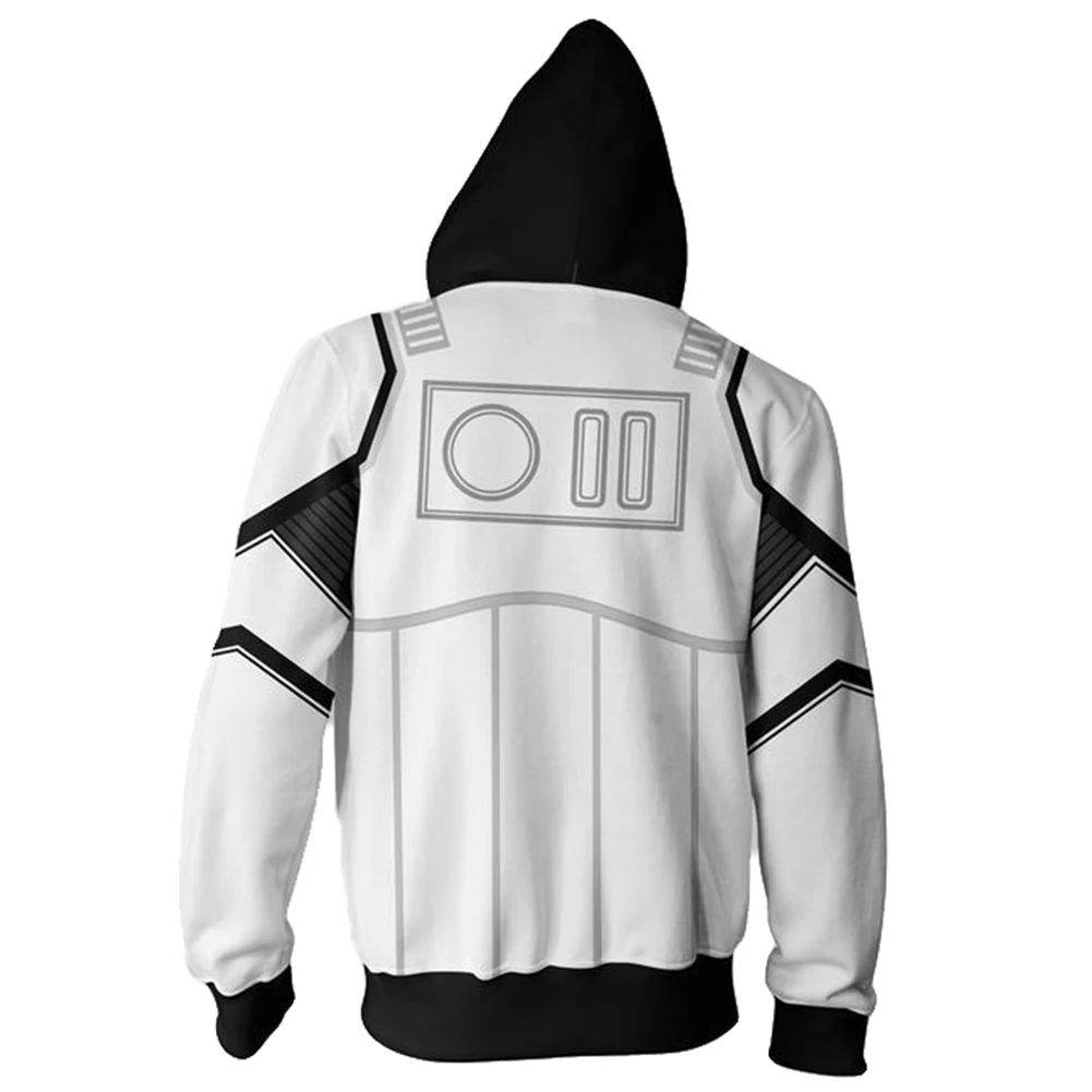 Imperial Stormtrooper Cosplay Fantasia kostium dla dorosłych mężczyzn bluza z kapturem bluza spodnie na co dzień luźny pulower Streetwear spodnie dresowe