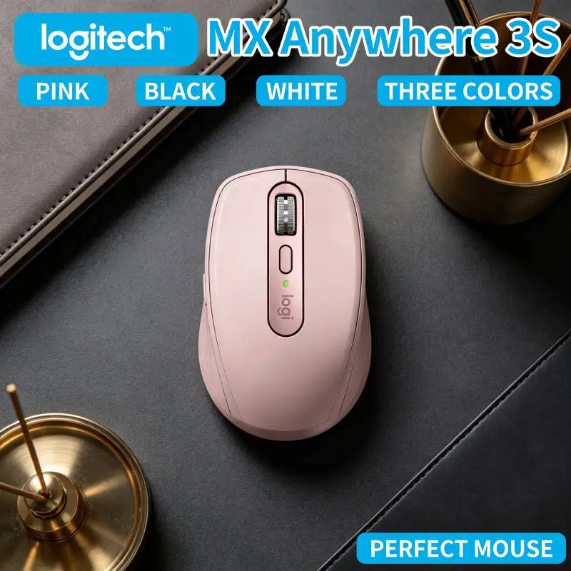 

Portable MX Anywhere 3S - 8K DPI Darkfield, Hyper-Scroll, Silent Click, Compact for Outdoor Workstation