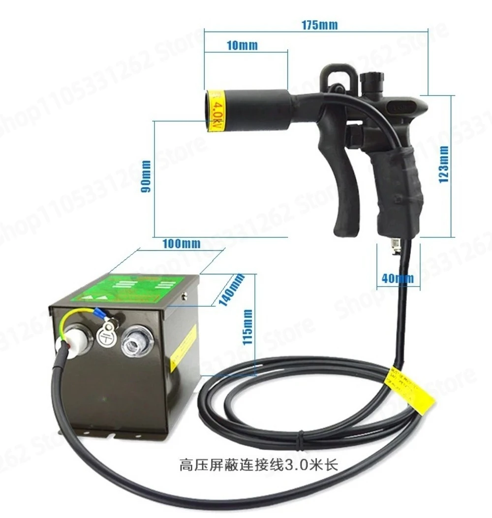 ST-302D Anti Static Ionizing Air Gun Dual Needle Dust Removal Blower
