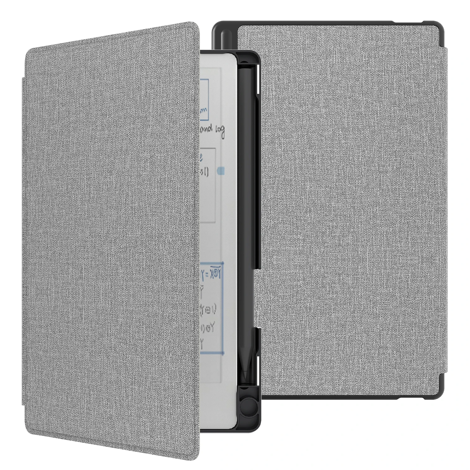 Pour Funda remarquable papier Pro Move Case Smart 7.3 "e-reader mince couverture de livre à rabat avec porte-crayon intégré