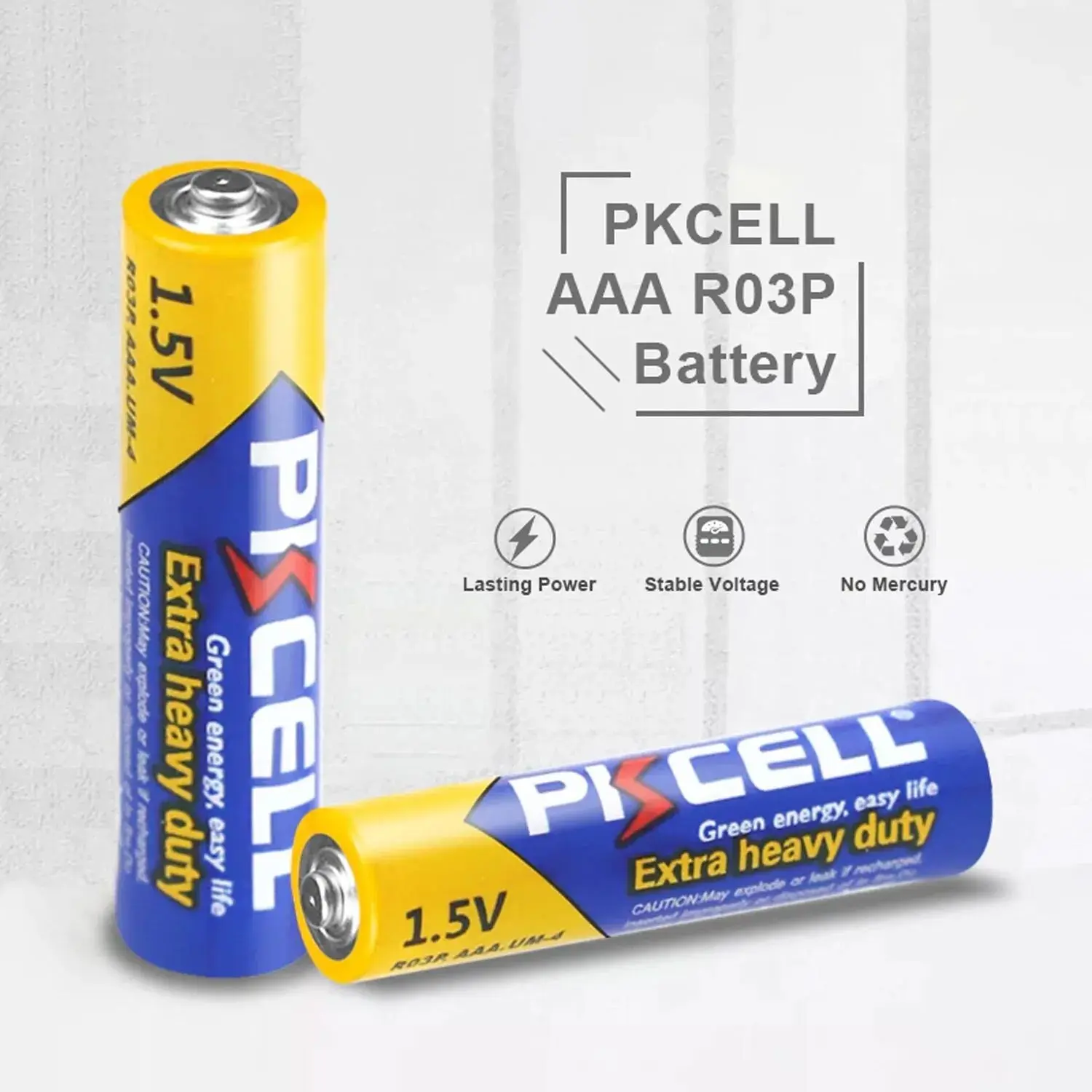 PKCELL 40-Count AAA Batteries and AA Batteries Combo 20 AAA R03P+20 AA R6P Battery for Wireless Mouse Clock Remote Controls