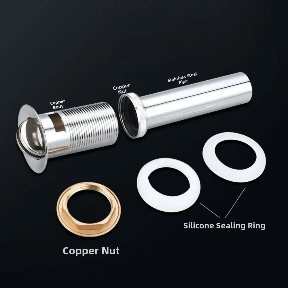 الوجه لوحة نوع حوض استنزاف جهاز مقاوم للصدأ مكافحة انسداد مصفاة حوض النحاس التصريف السريع العالمي بالوعة استنزاف #5