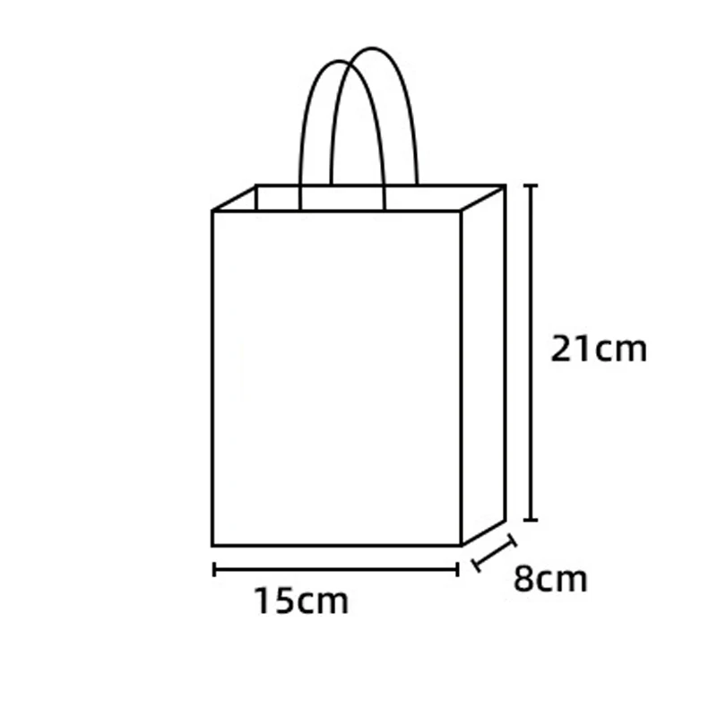 Craft Paper Gift Bag with Handle Party Valentine\'s Day Wedding Birthday Gift Candy Bag Shopping packing Bag Paper Handbag