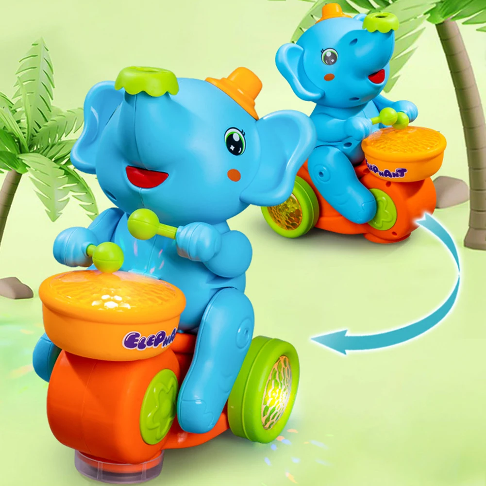 Jouet de voiture électrique éléphant inoling pour enfants, jouet coule musical, lumière et son, apprentissage précoce