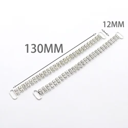 New 2 rows of 10 pieces 12 * 130mm Fully Transparent Crystal Rhinestone Bikini Connection Buckle Swimsuit Bikini Decorative Meta