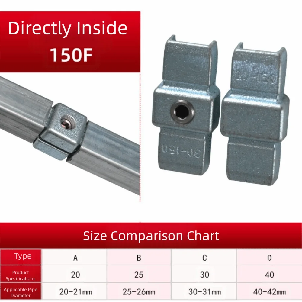 cast iron Steel pipe connectors Extension No welding required Steel pipe inner joint Directly inside Extend connector