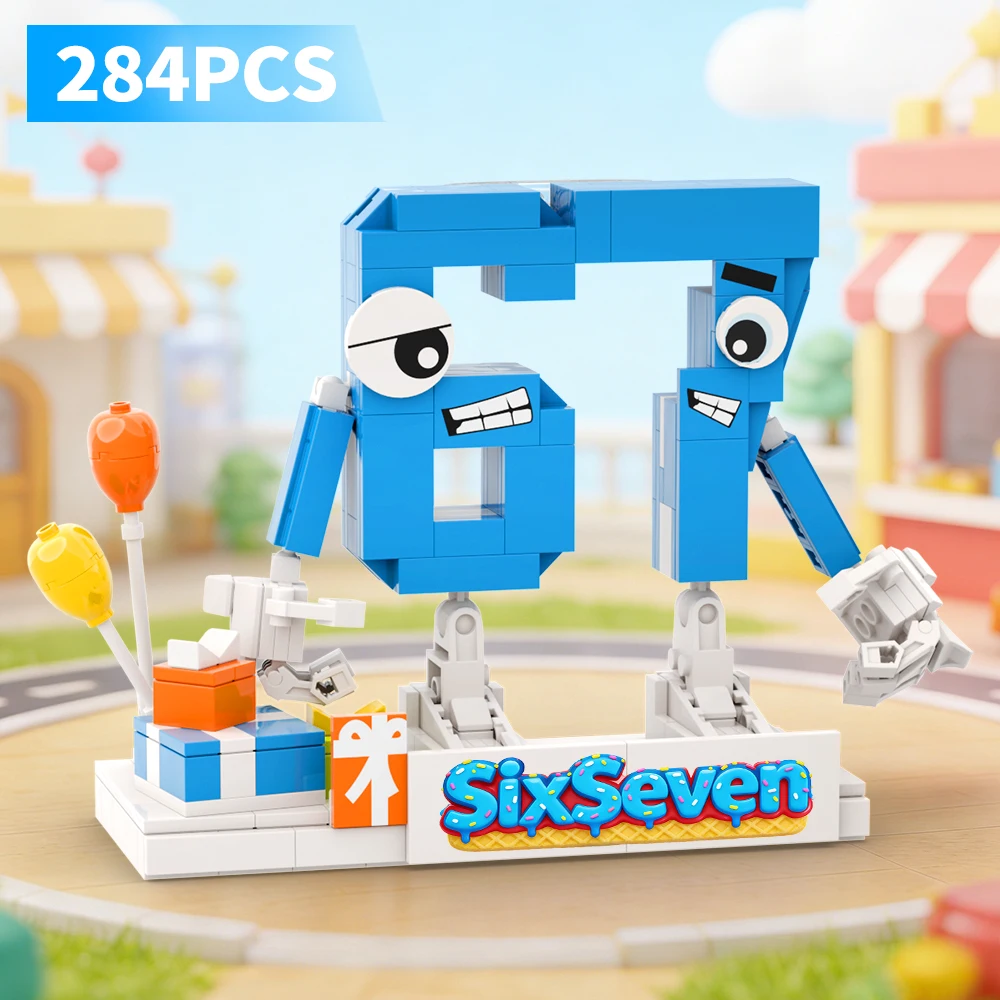 

Steal Brainrot Building Blocks Italian Brainrots Construction Toys 2-in-1 Transformable “6 & 7” brainrot Toys for Kid Gift