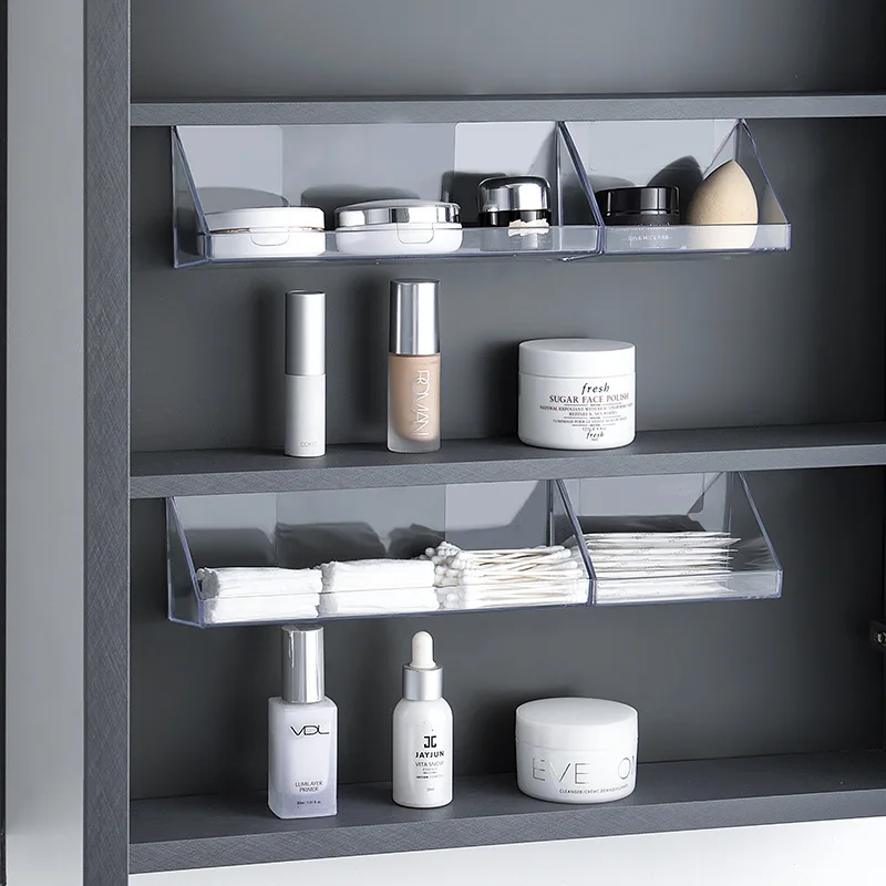 Wall-Mounted Storage Shelf,No Drill, Organizer Shelves Rack for Kitchen, Bathroom, and Office