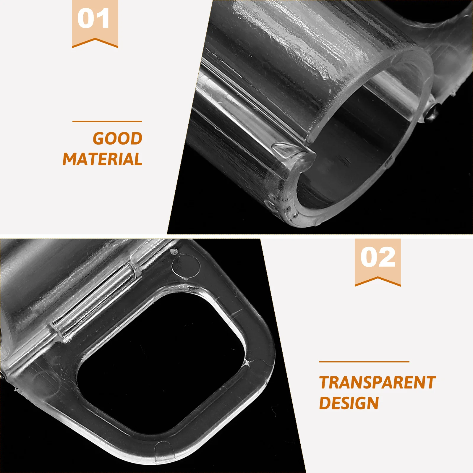 

6Pcs Roller Shades Pull Handles ABS Easy Install Cordless Blind Pull Down Clips Roller Window Shade Accessories