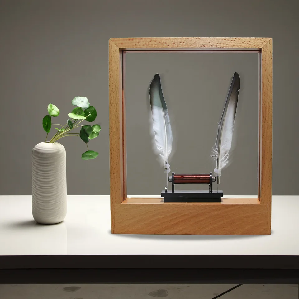 Slow Action Motion Time Frame LED Optical Illusion Sculpture Home