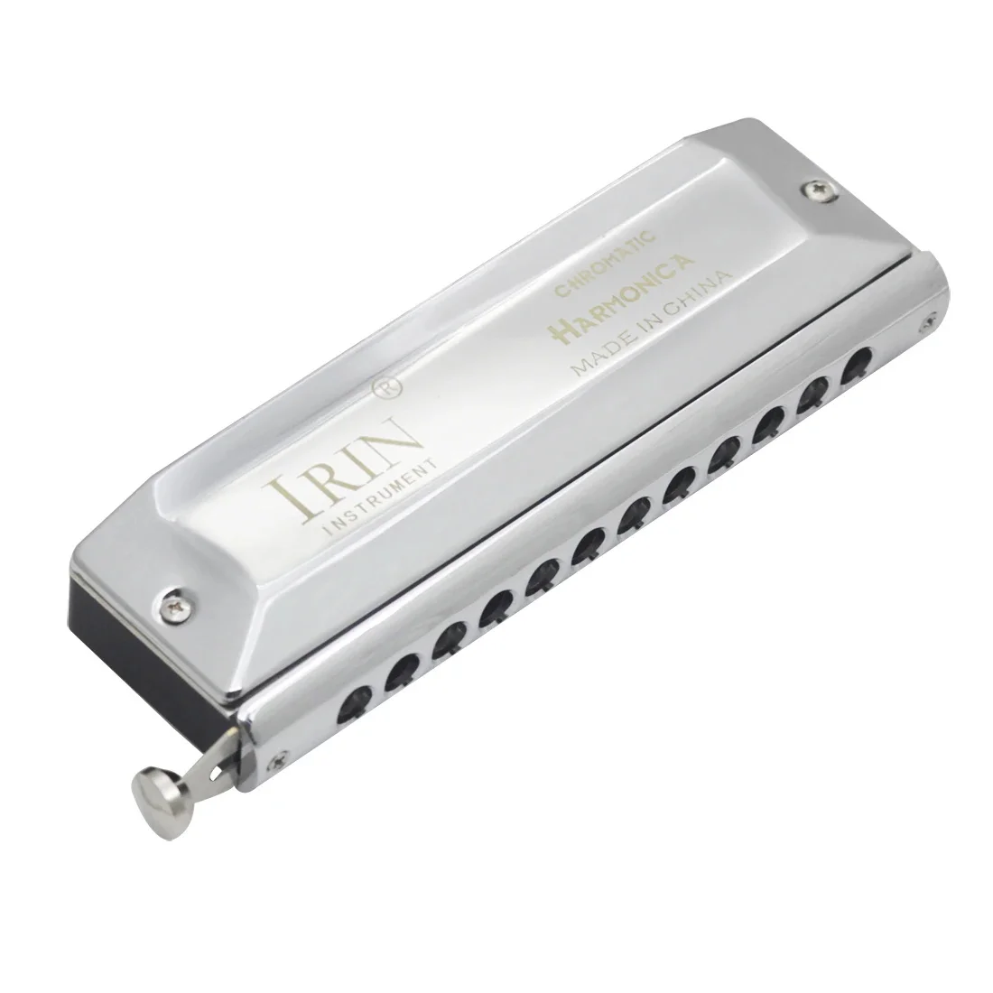 IRIN 12 Hole Chromatic Harmonica 48 Tone Silver Metal Alloy Harmonica Professional Woodwind Instruments For Music Lovers