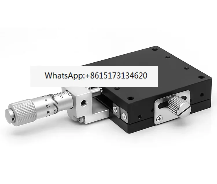 X-axis displacement platform LGX40/60 optical precision fine-tuning steel strip ball guide manual moving slide