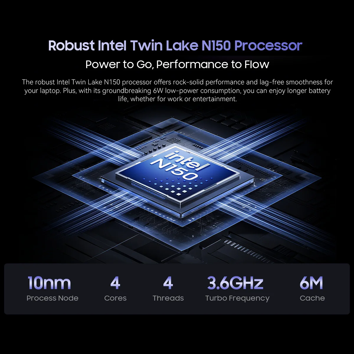 블랙뷰 에이스북 6 노트북 15.6인치 FHD+ IPS 스크린 인텔 트윈레이크 N150 CPU 16GB DDR4 512GB SSD 36Wh 배터리 윈도우 11 노트북