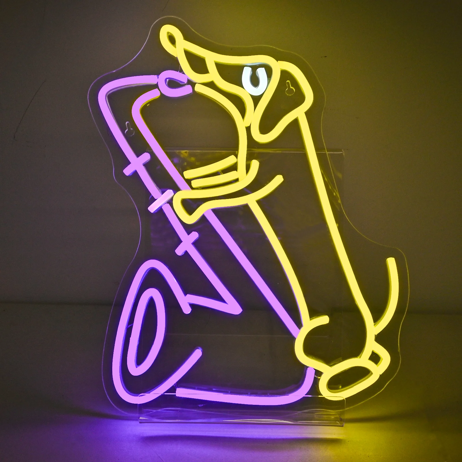 Dachshund Neon Sign Jazz Neon Sign Saxophone Dachshund Led Light Signs for Bar Pet Shop Man Cave Dog Theme Party Decoration Gift