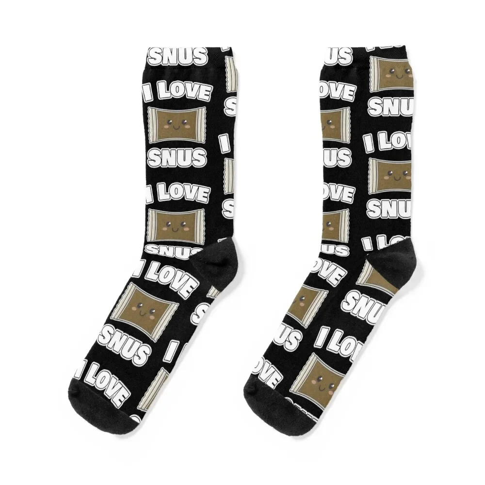 

Swedish Snus I Love Snus Socks men cotton high quality Christmas winter thermal happy Men's Socks Women's