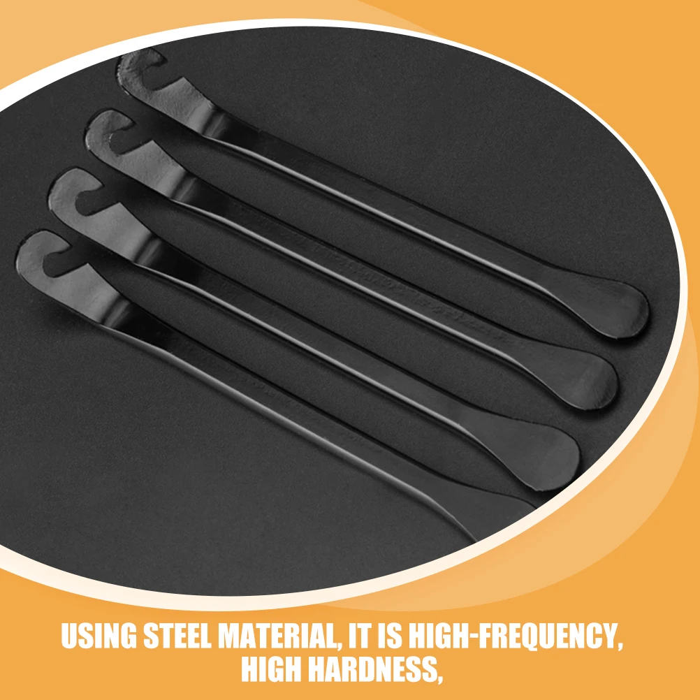 

6pcs Black Metal Bike Tire Lever Tool Kit 45 Steel Cycling Equipment Mountain Bike Repair Pry Tools Durable Tire Remover